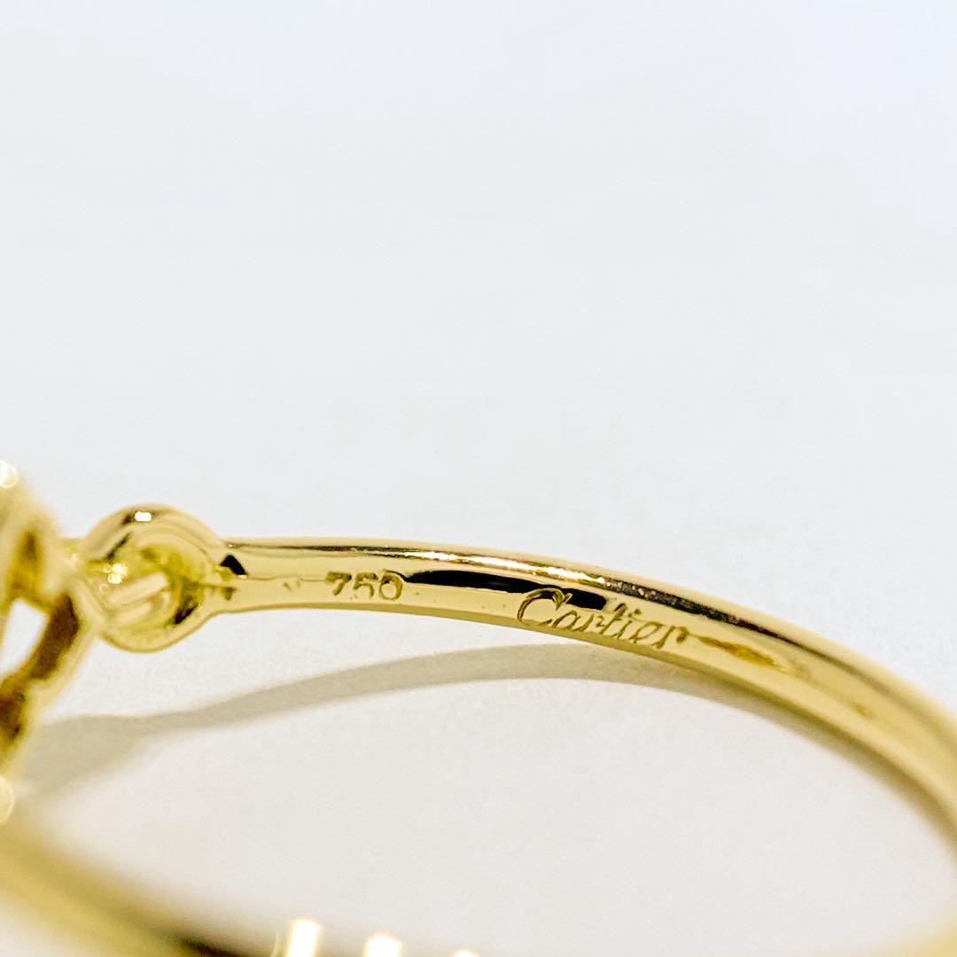 ⚪︎Cartier ヒンドゥ ダイヤ リング YG750 1.6g 10号