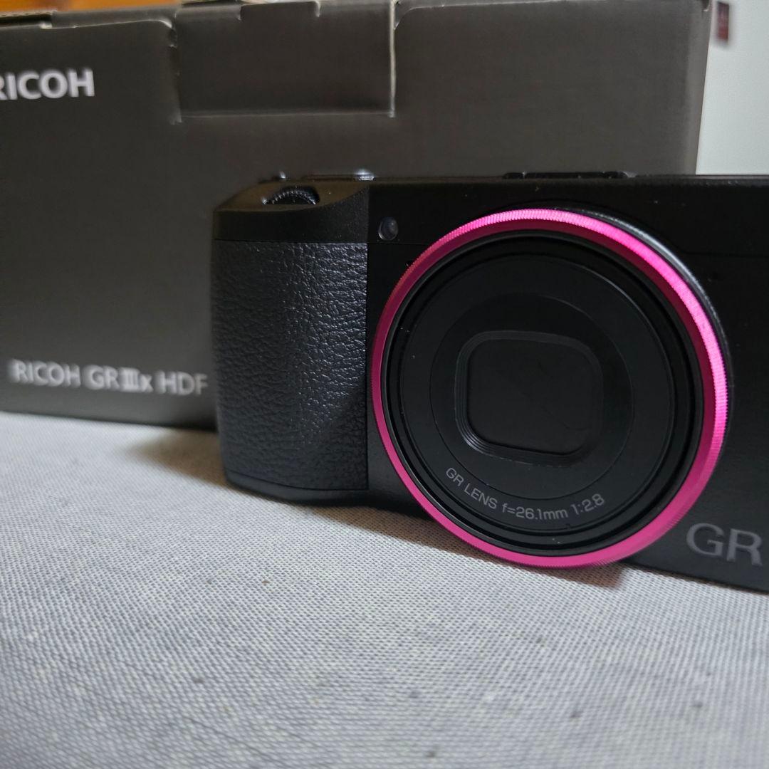 【3年保証付き】RICOH GRⅢx HDF(他付属品付き)予備バッテリー付