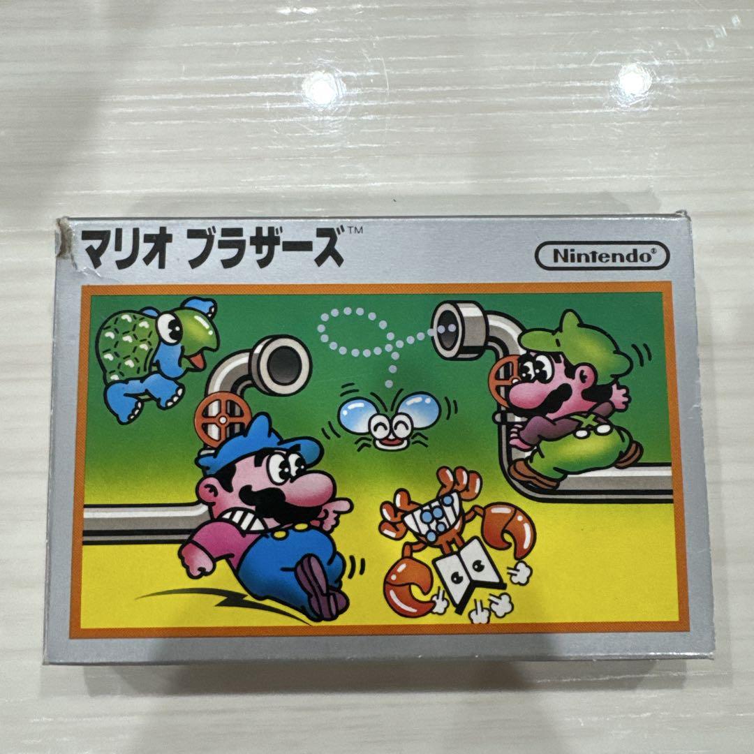 FC ファミコン マリオブラザーズ 銀箱 箱説明書あり