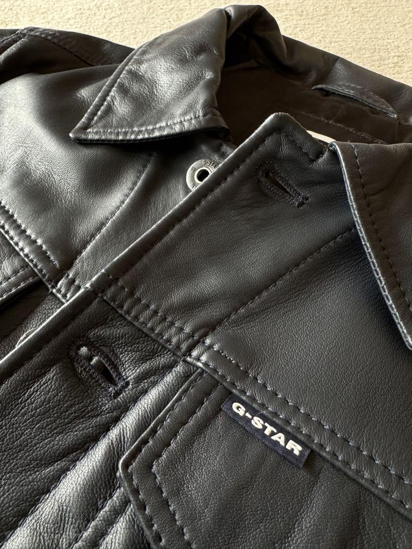 g-star raw 3301 スリムレザージャケット