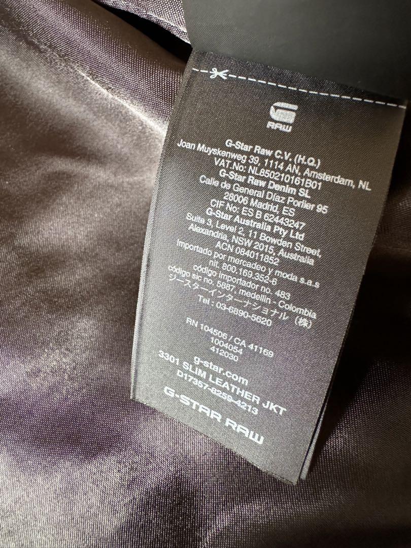 g-star raw 3301 スリムレザージャケット