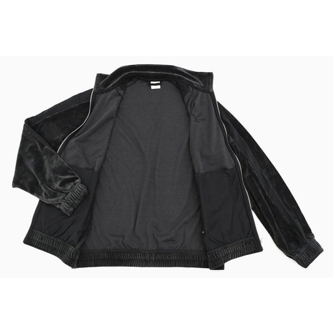 新品PUMA プーマ M 黒 T7 オーバーサイズ ベロア トラックジャケット