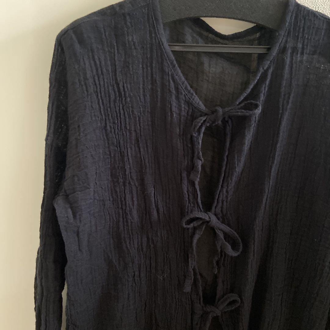 plage アトリエフランセ別注 2WAY RBN トップス ブラック 追加》LES ATELIERS FRANCAIS DE CONFECTION 別注 2WAY RBN
