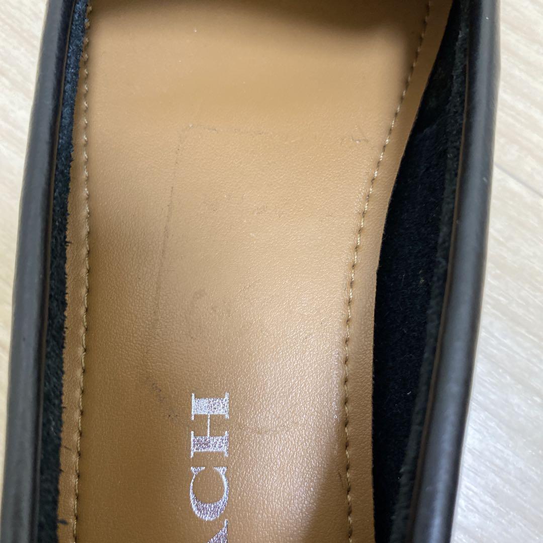 匿名配送♡ COACH ブラックレザー ルーシー ローファー COACH 黒 / ルーシーローファーΩ