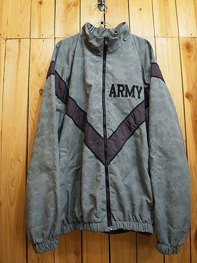 IPFU トレーニングジャケット ARMY L グレー カモ デッドストック