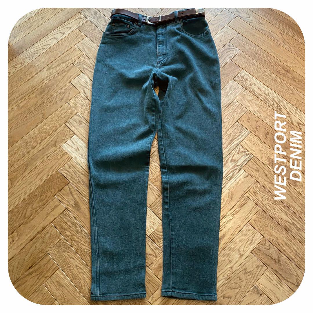 WESTPORT DENIM ハイウエスト ストレッチ スキニーデニムパンツ