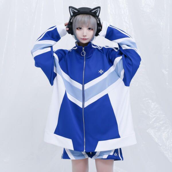 REFLEM レフレム ホワイト 上着のみ ジャージ ブルーライン
