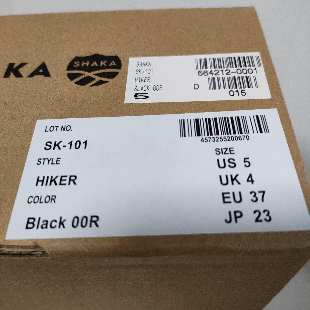 値下げ　SHAKA シャカ HIKER SK-101 　23 ブラック　サンダル