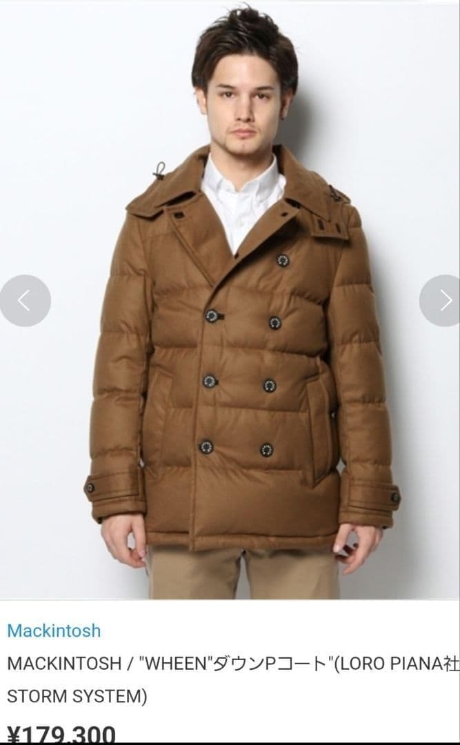 【美品】MACKINTOSH マッキントッシュ ダウン ロロピアーナ ネイビー 【美品】MACKINTOSH マッキントッシュ ダウン ロロピアーナ ネイビー