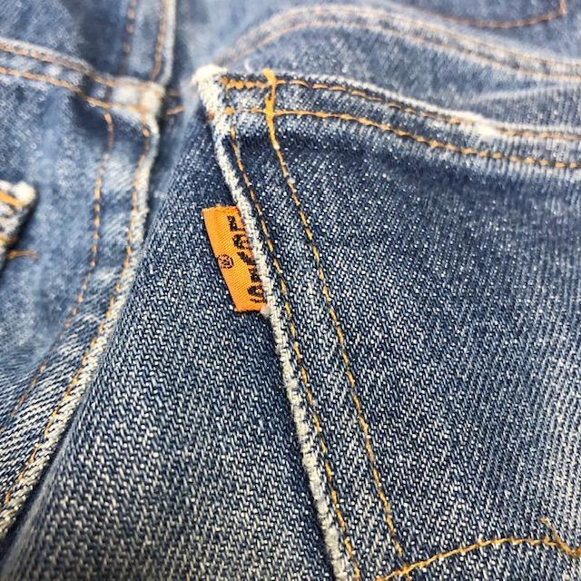 USA古着 70s~80s USA製 Levis 518 デニムパンツ オールド 画像4