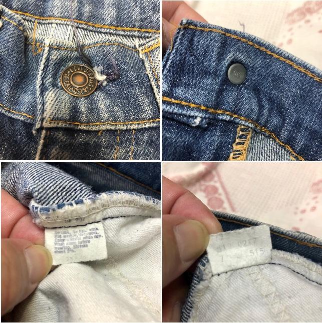 USA古着 70s~80s USA製 Levis 518 デニムパンツ オールド 画像8