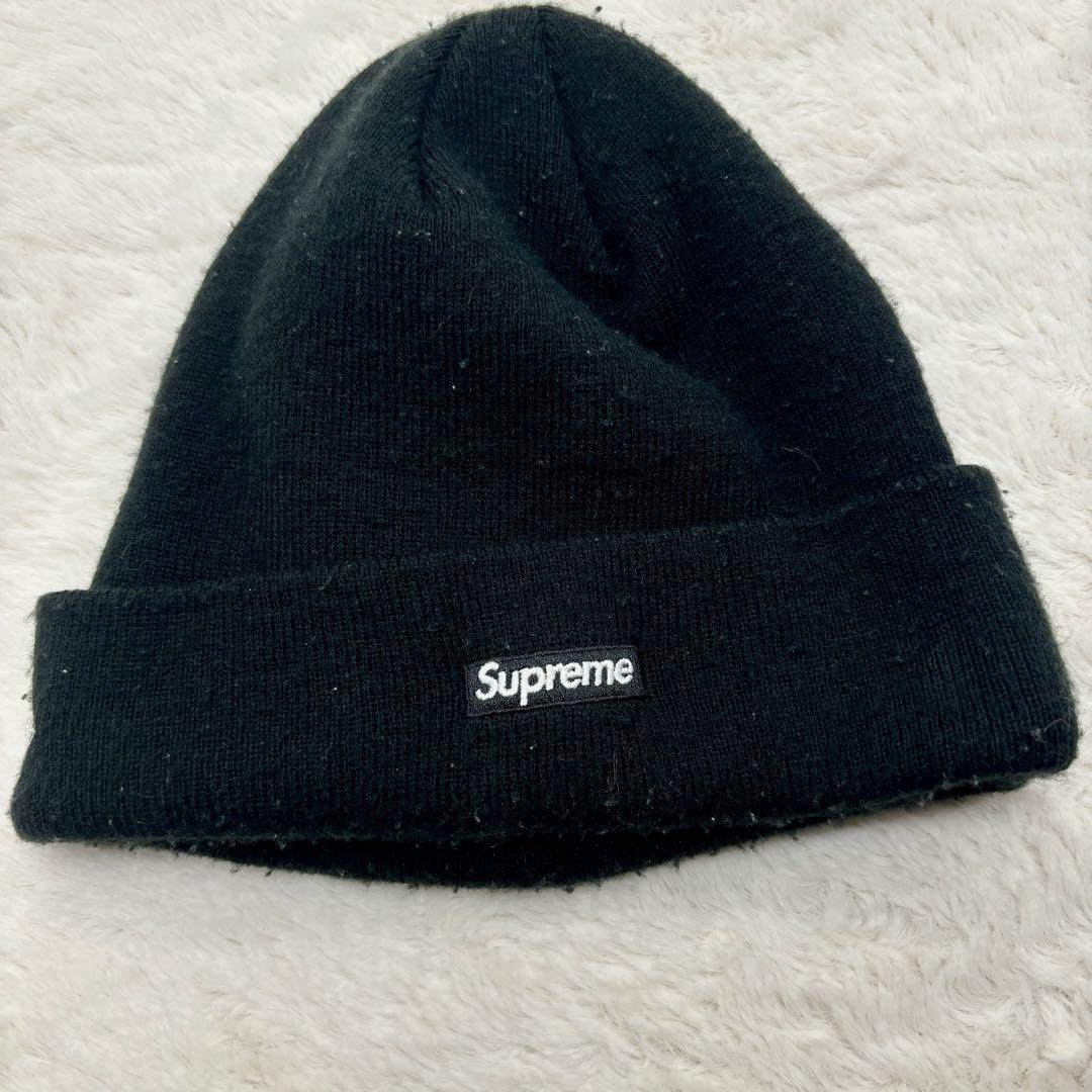 Supreme 20FW New Era Sロゴ ビーニー ブラック