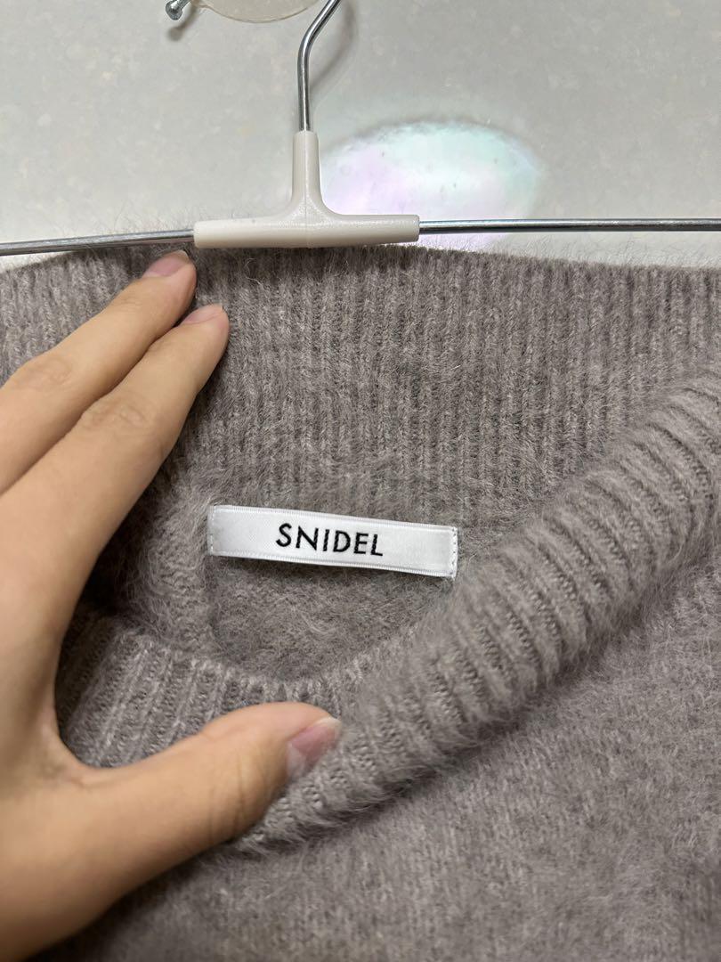 snidel スナイデル フォックスアルパカオフショルプルオーバー snidel スナイデル フォックスアルパカオフショルプルオーバー