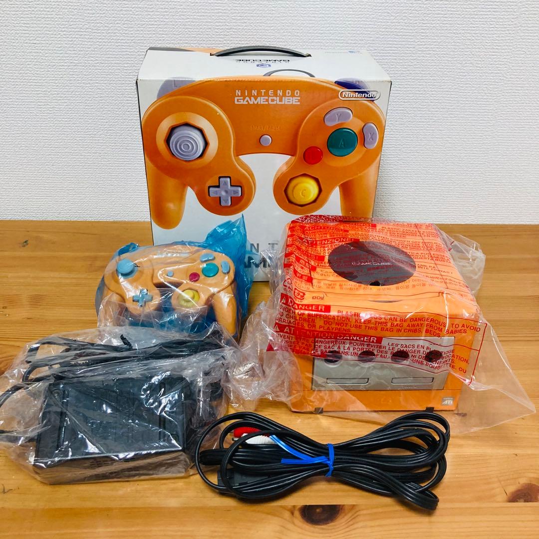 外 Nintendo GameCube ゲームキューブ オレンジ 本体任天堂