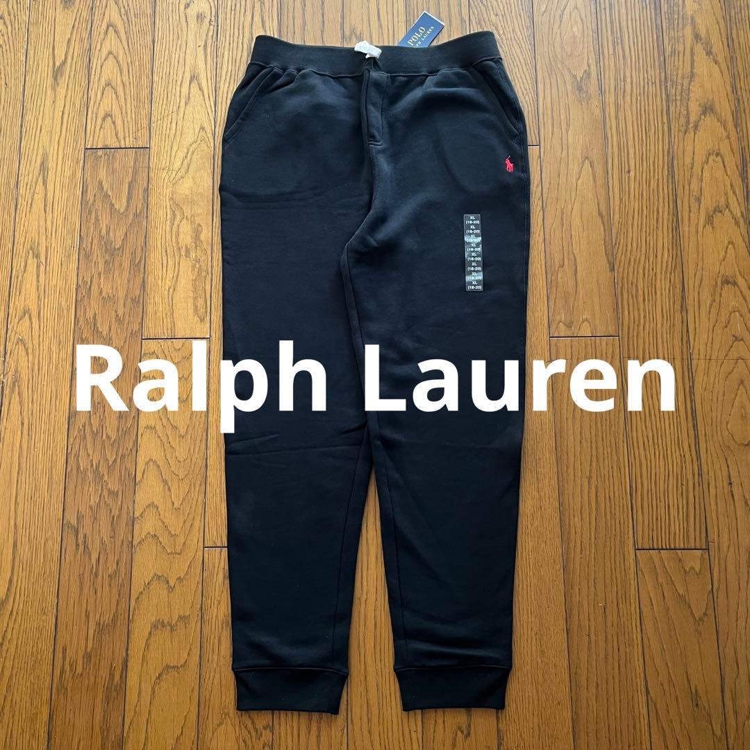 【新品】Ralph Lauren定番裏起毛スウェットパンツ　M 黒