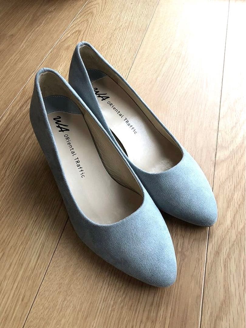 美品✨oriental traffic パンプス ブルー スエード サイズ36