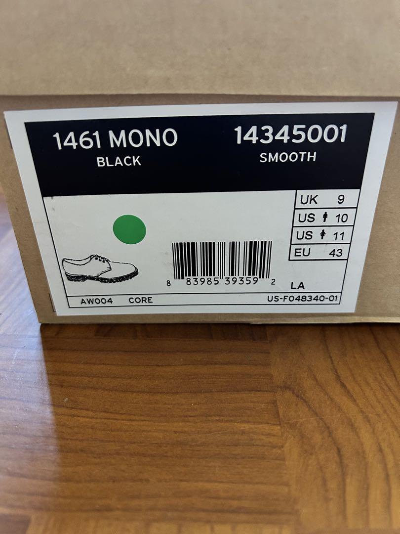 Dr.martens 1461 MONO 3ホール　マーチンオールブラック
