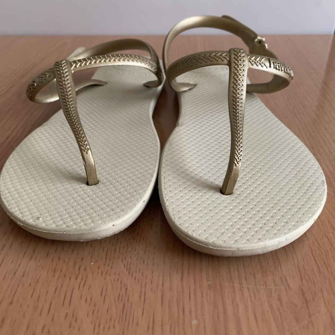 新品＊havaianas ハワイアナス ビーチサンダル 35-36 ビジュー