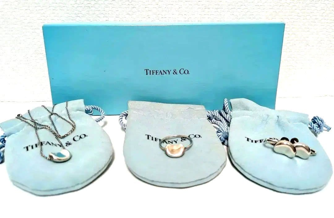 ティファニー ビーンズ ネックレス リング イヤリング3点セット ヴィンテージTIFFANY