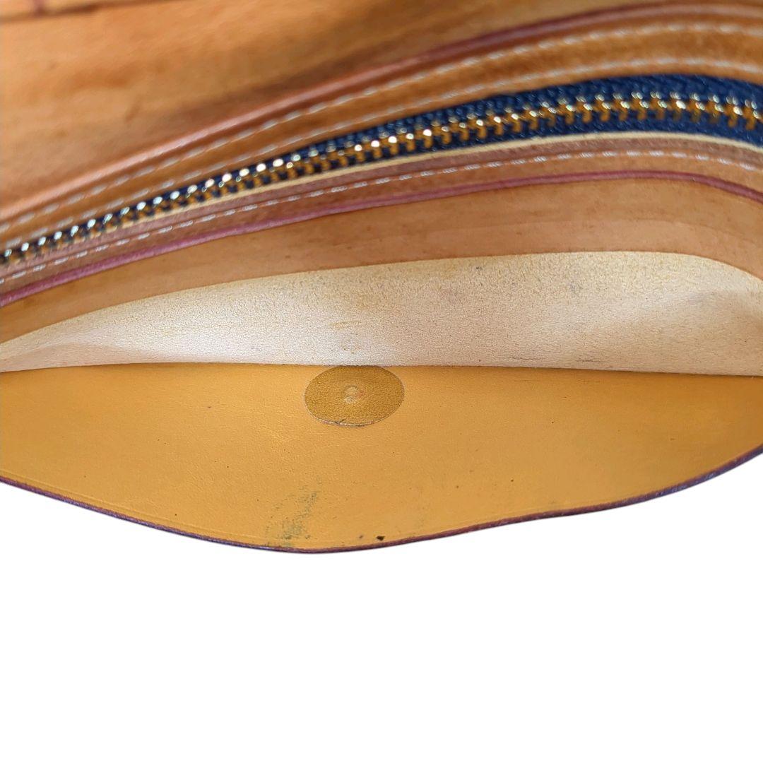 廃盤✨️美✨️GANZO THIN BRIDEL ゴールドホック付 長財布 濃紺