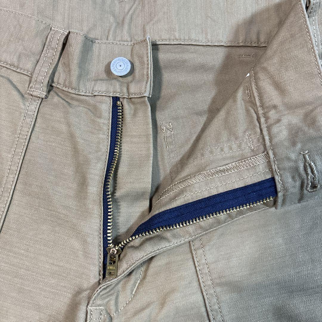 【新品未使用】児島ジーンズ ベージュベイカーワークパンツ 30