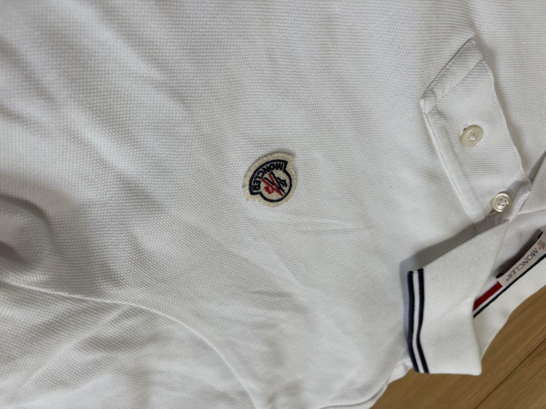 美品　モンクレール ポロシャツ　白　S
