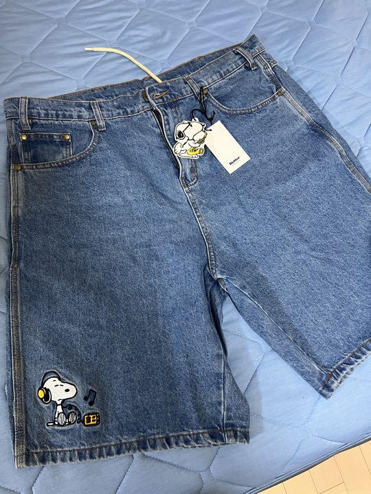 butter goods スヌーピーコラボ　デニム　ショートパンツ