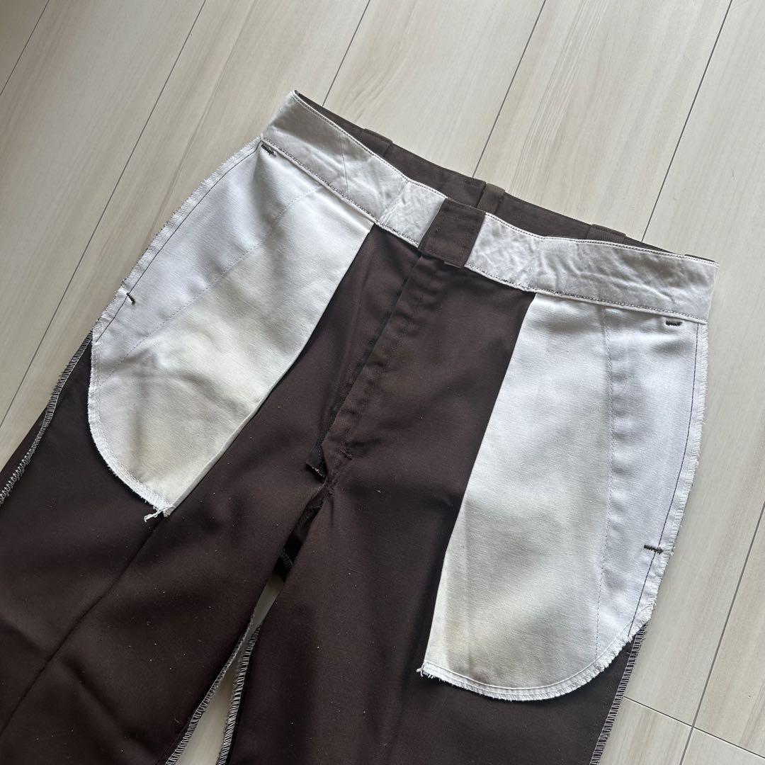 80s Dickies 874 アメリカ製 ブラウン チビタグ W34×L29