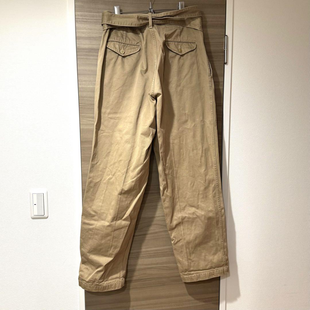 COMOLI  ベルテッドチノパンツ サイズ3