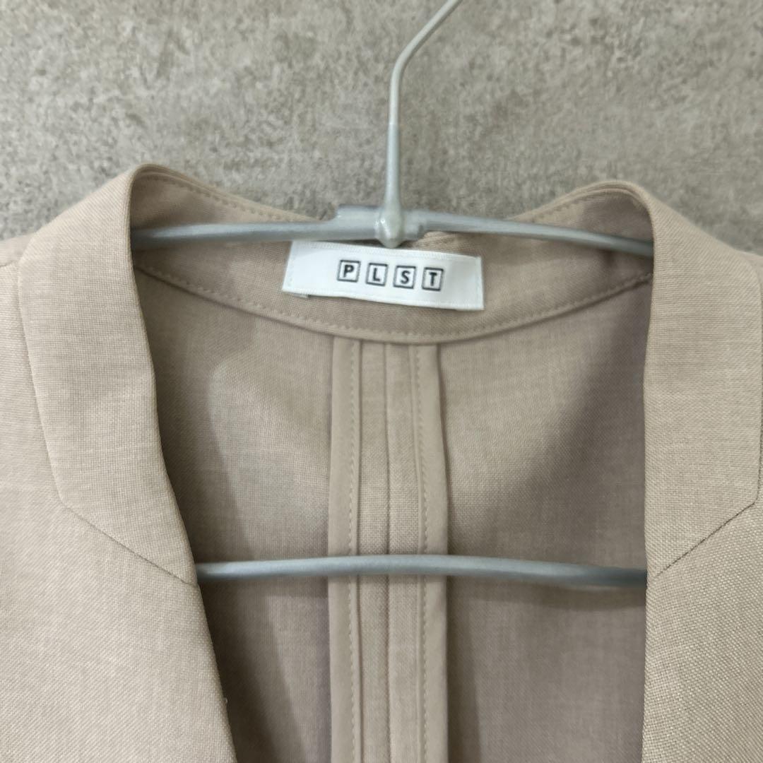 未使用品 PLST ノーカラージャケット