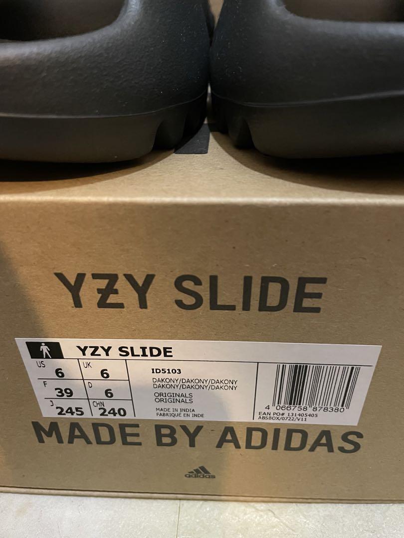 adidas YEEZY Slide \"Dark Onyx\" サンダル