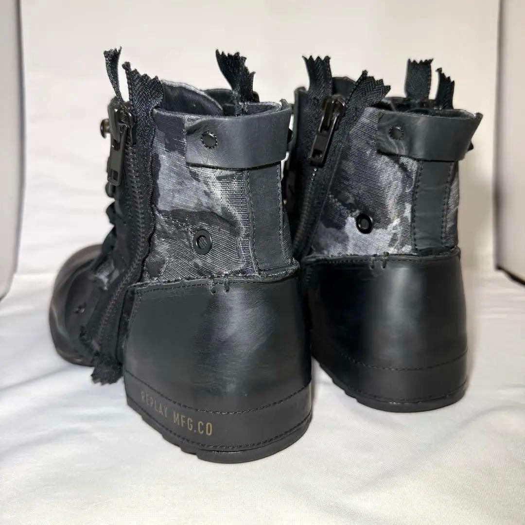 リプレイ クラッチ Dk Bro バイカーブーツ アンクルブーツ27.5cm・REPLAY MEDICALDB_JP