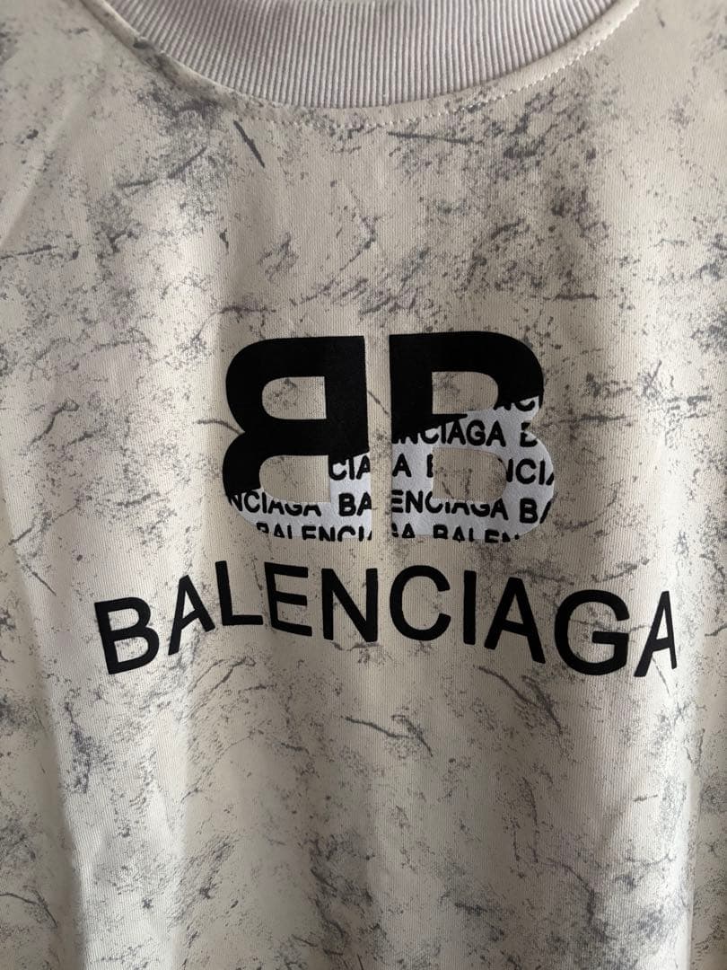 BALENCIAGA ロゴスウェット 3XL ホワイト系