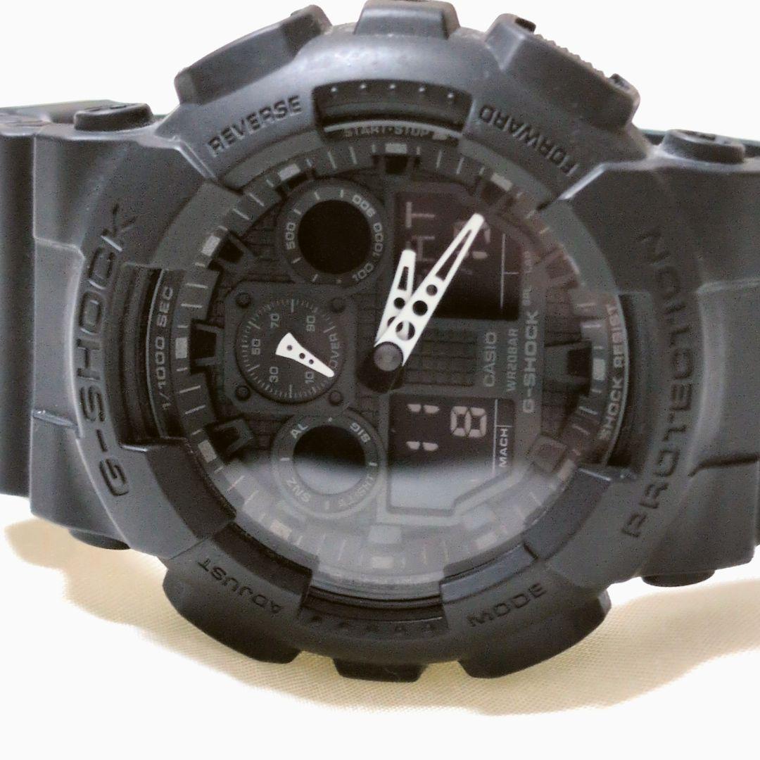 【正規稼働】カシオ Gショック GA-100 QZ デジアナ文字盤 メンズ 時計