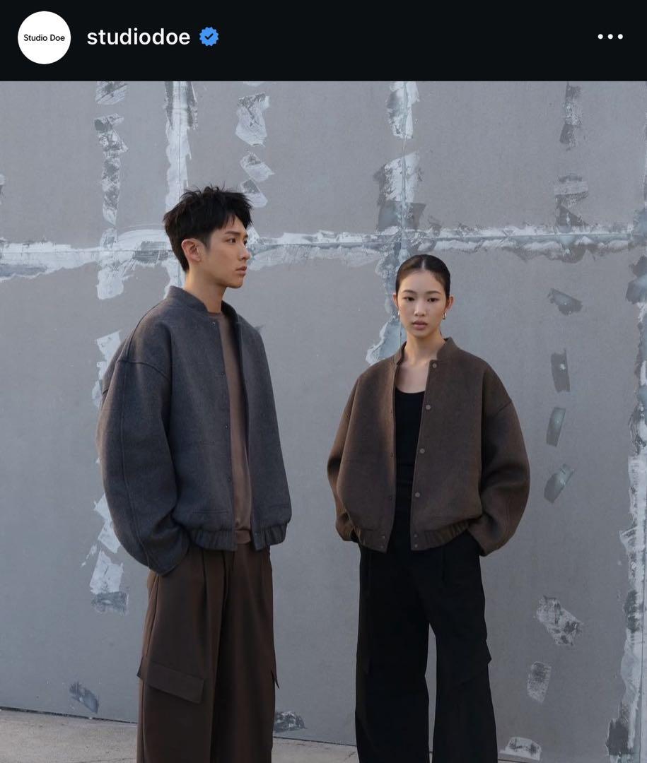 が大特価！ Studio Doe】Lightweight baseball Jacket - メルカリ ジャケット・アウター