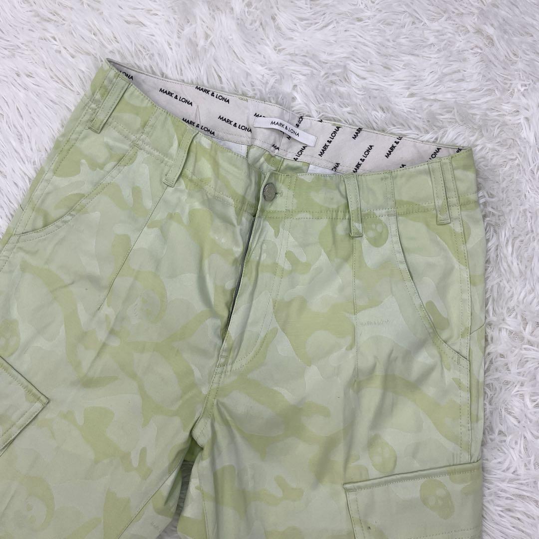 【美品】マーク＆ロナ・ゴルフ・ハーフ・ショートパンツ・スカルカモフラージュ・M