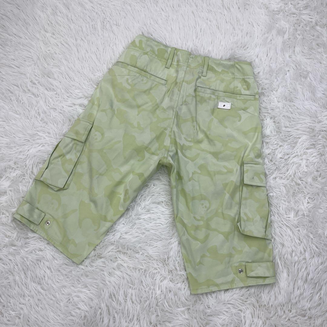 【美品】マーク＆ロナ・ゴルフ・ハーフ・ショートパンツ・スカルカモフラージュ・M