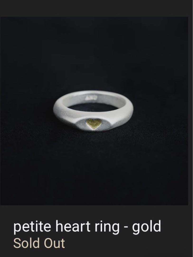 ANU petite heart ring - 11号 / Gold