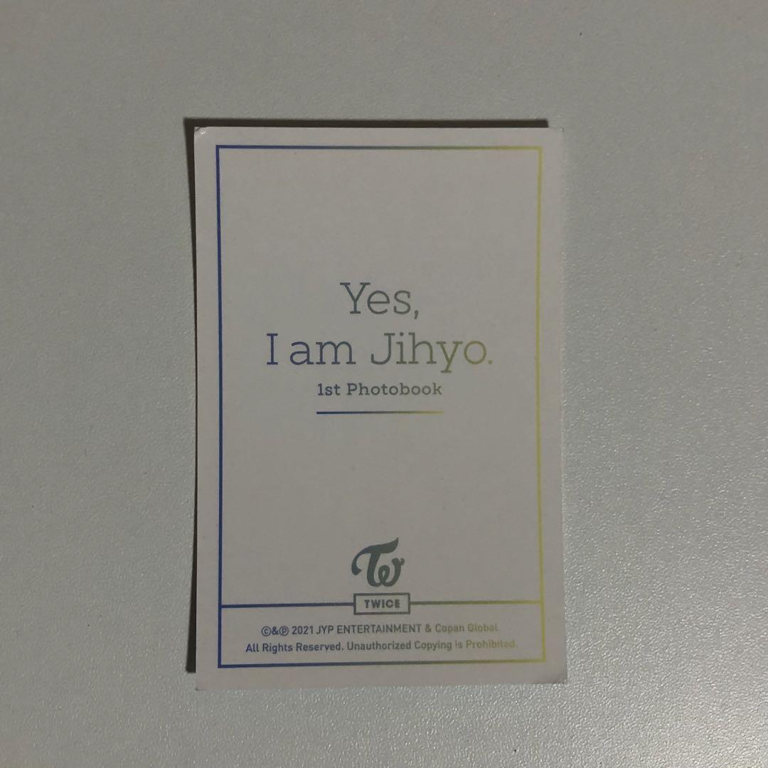 ジヒョ TWICE YES I AM JIHYO 予約特典 トレカ トレカ付き】TWICE ジヒョ 写真集：Yes,I am Jihyo - メルカリ
