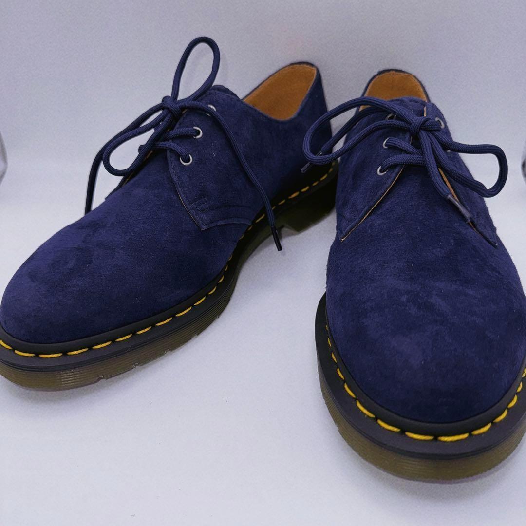 Dr.Martens ドクターマーチン 3EYE ヌバックレザー ブルーUK928cm Dr.Martens
