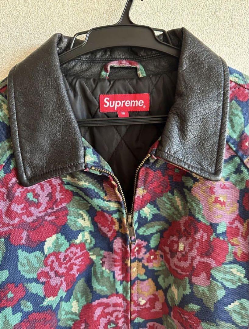 美品】supreme Leather Collar Work Jacket L