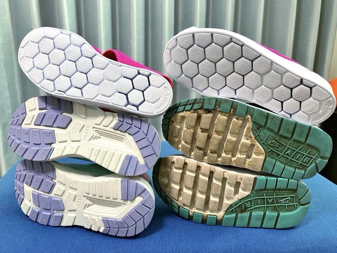 NIKE adidas等 サンダル＆スニーカー 3点 キッズ 女子 19cm