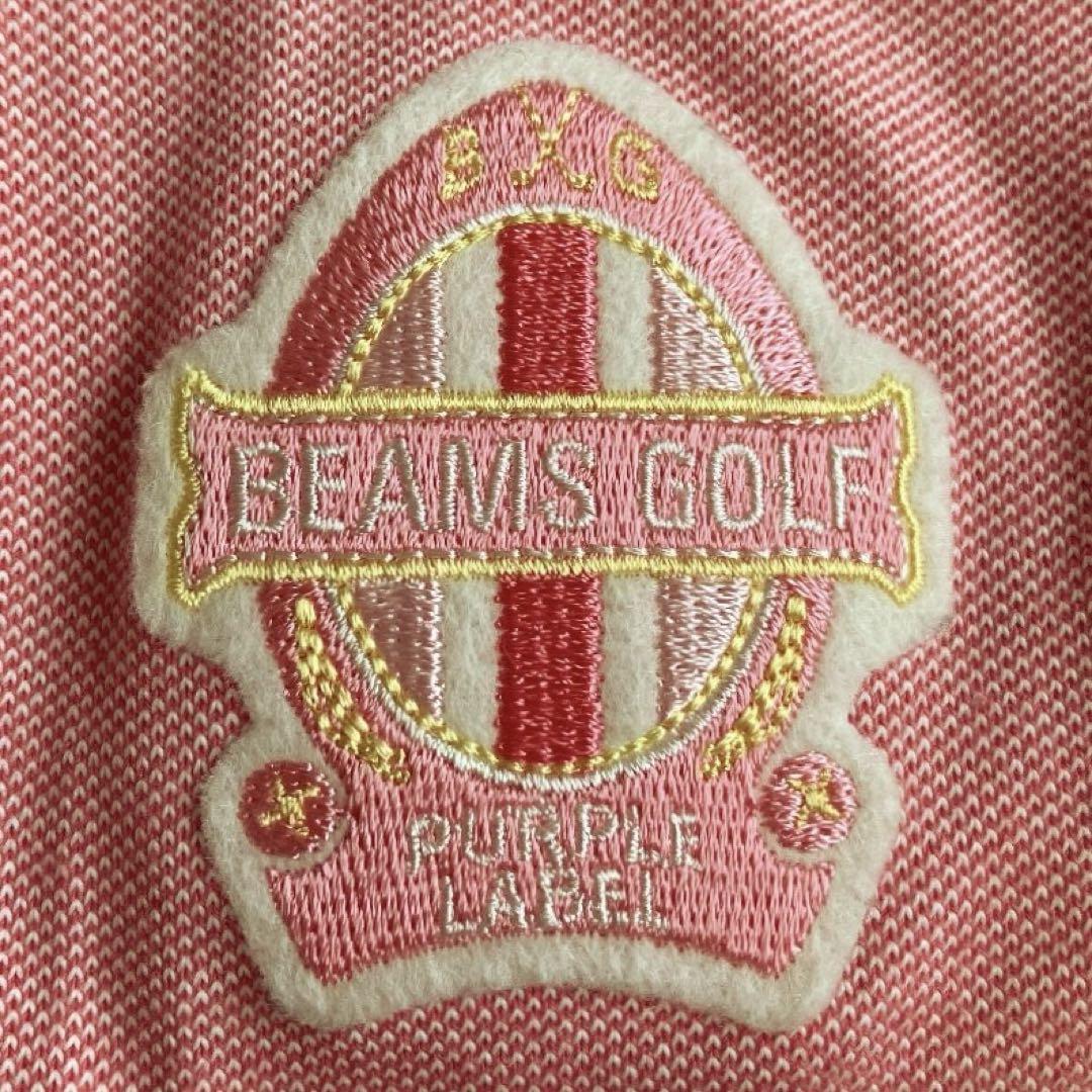 【美品】BEAMS GOLF♡レディース ボタンダウン半袖ポロシャツ Lサイズ