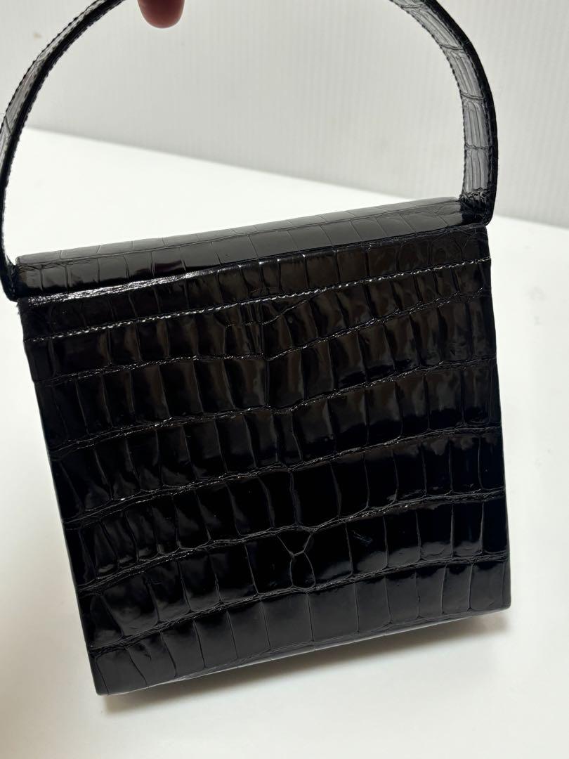 LALIQUE ラリック 本革 型押し　ハンドバッグ　パーティーバッグ