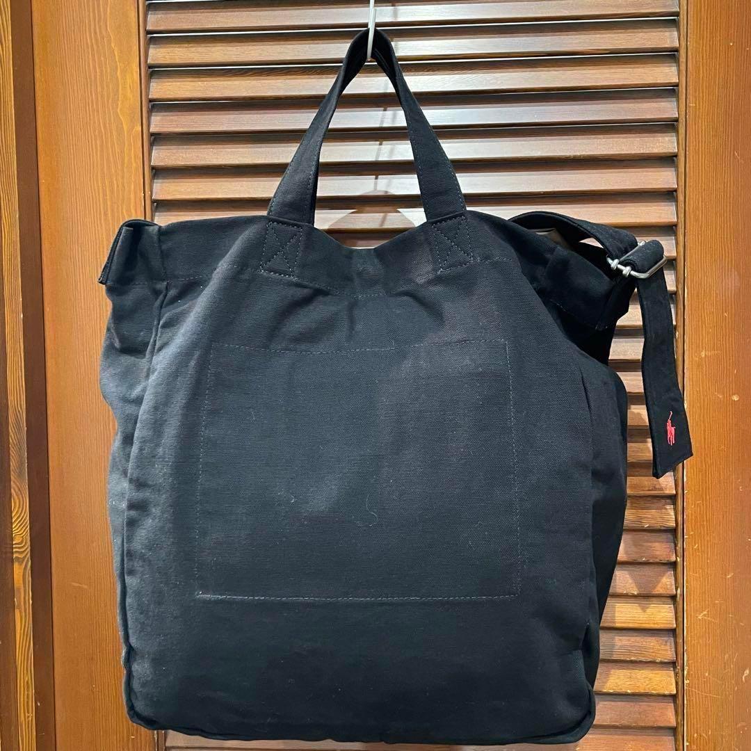 POLO ラルフローレン トートバッグ 2Way コットン ビッグポニー
