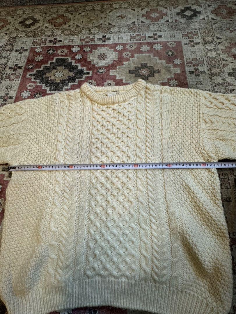 入荷通知 アプリ おすすめ 80s LLBEAN Fisherman sweater アイルランド製 トップス