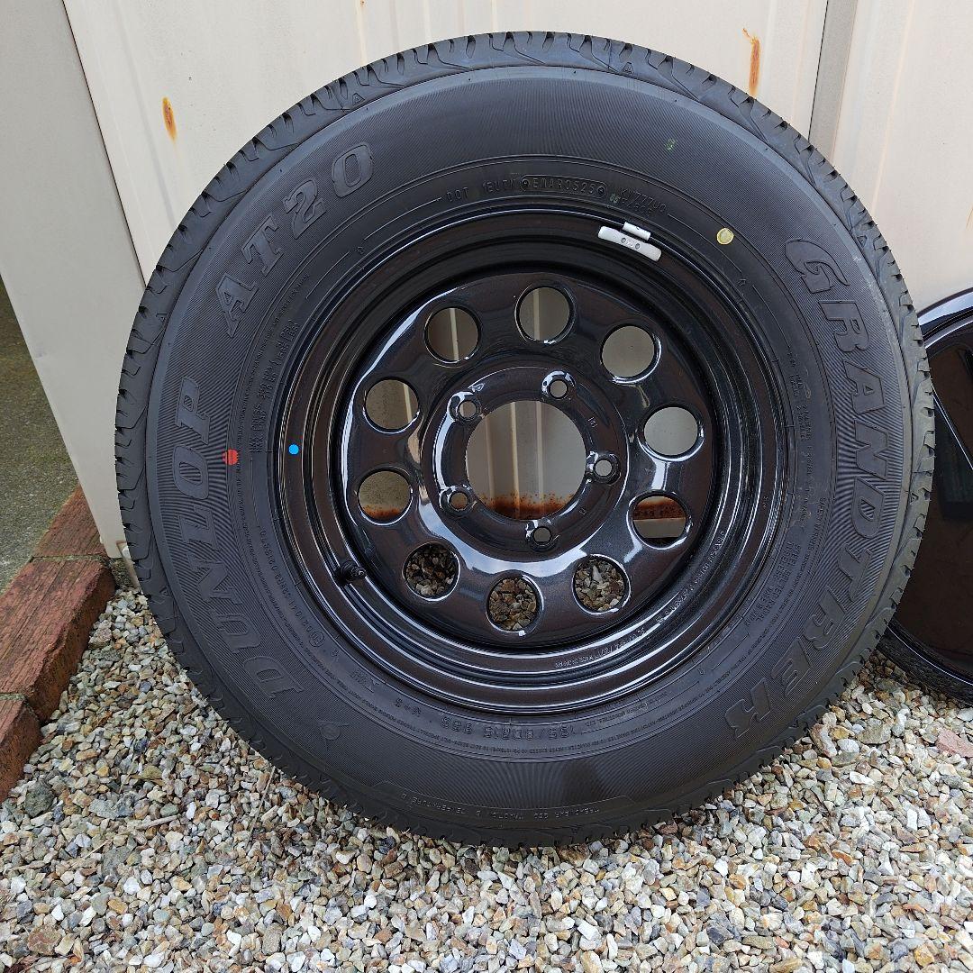 ジムニーシエラスペアタイヤ純正 195/80R15 96S スズキ - 【新車外し】ジムニーシエラ スペアタイヤ 鉄ホイール