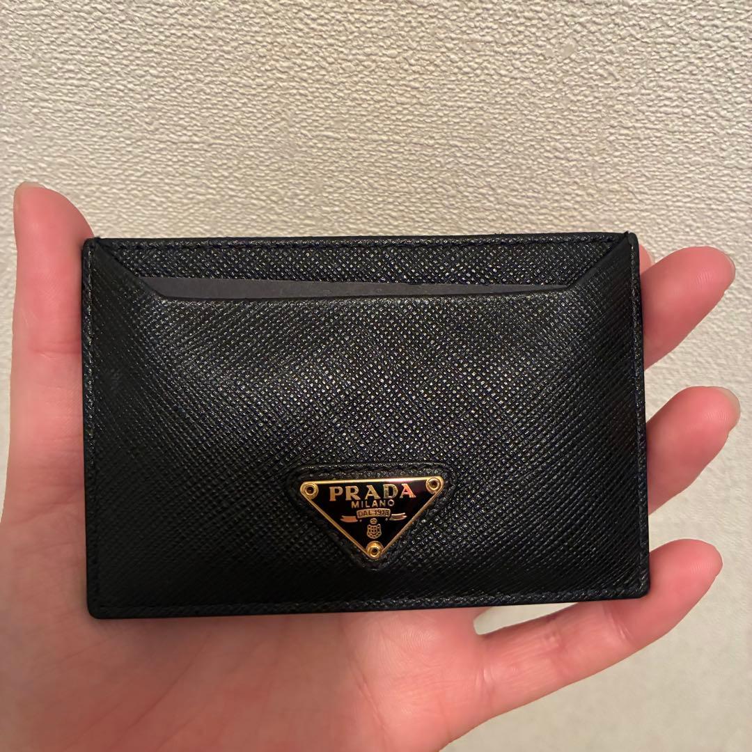 PRADA サフィアーノレザー カードケース ブラック