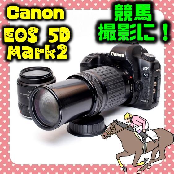 競馬撮影に❤CanonEOS5DMarkII❤️ダブルレンズキット❤️フルサイズ 画像1