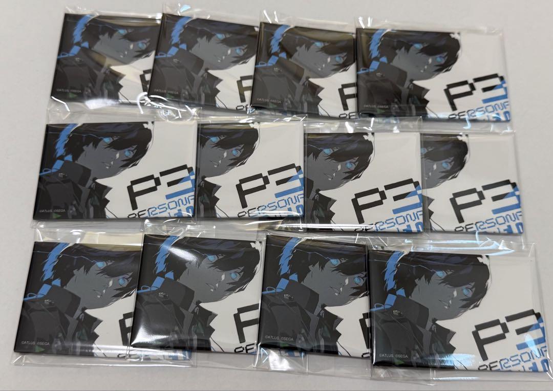 P3R ペルソナ3 リロード 主人公 スクエア缶バッジ 12個セット